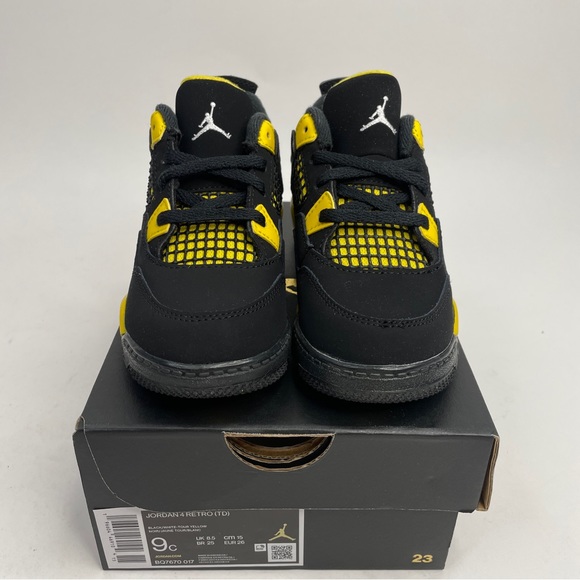 Nike Air Jordan 4 Retro TD “Thunder/Tour Yellow” 2023 - Picture 2 of 4